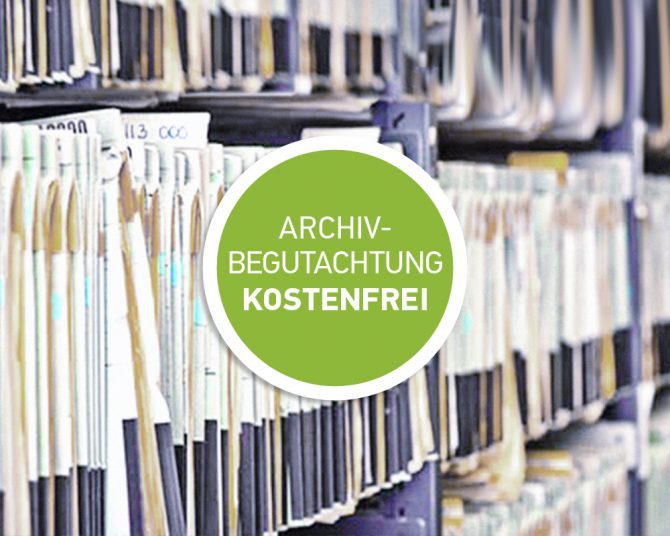 Begutachtung medizinischer Archive kostenfrei